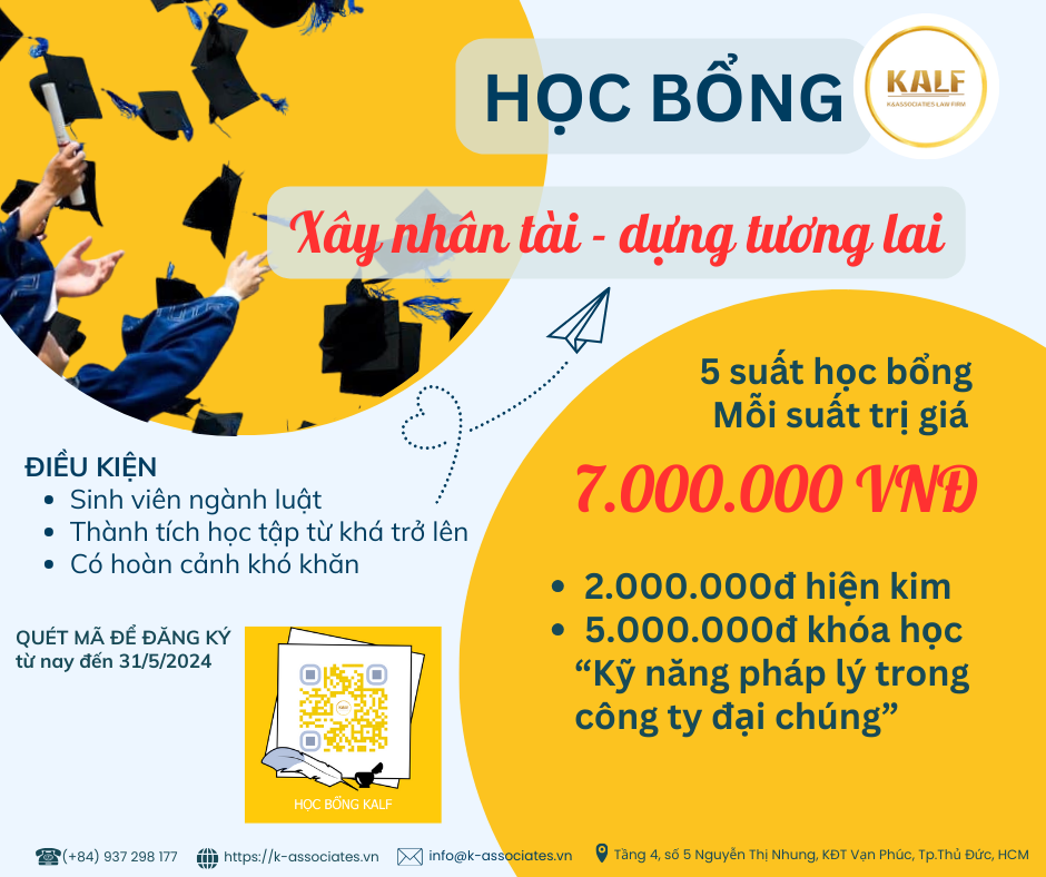 Học bổng KALF dành cho sinh viên ngành luật